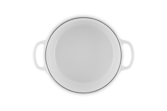 Le Creuset Cast Iron Signature Round Casserole 22cm WhiteWhite image number 5