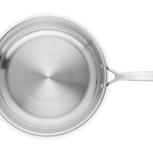 3-ply Stainless Steel Uncoated Frying Pan with Helper Handle image number 6