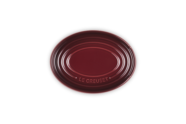 Le Creuset Stoneware Oval Spoon Rest GarnetGarnet image number 4