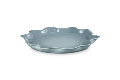 Stoneware Iris Serving Platter