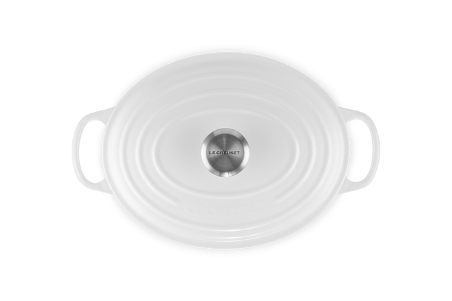 Cast Iron Signature Oval CasseroleWhite image number 5
