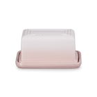 Stoneware Large Butter DishShell Pink image number 1