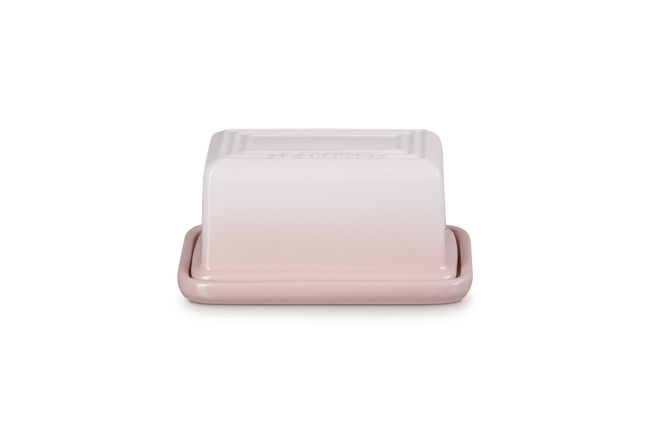Stoneware Large Butter DishShell Pink image number 1