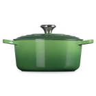Le Creuset Cast Iron Signature Round Casserole 22cm Bamboo GreenBamboo image number 3