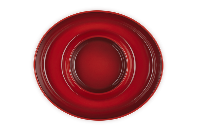 Stoneware Chip and Dip PlatterCerise image number 4