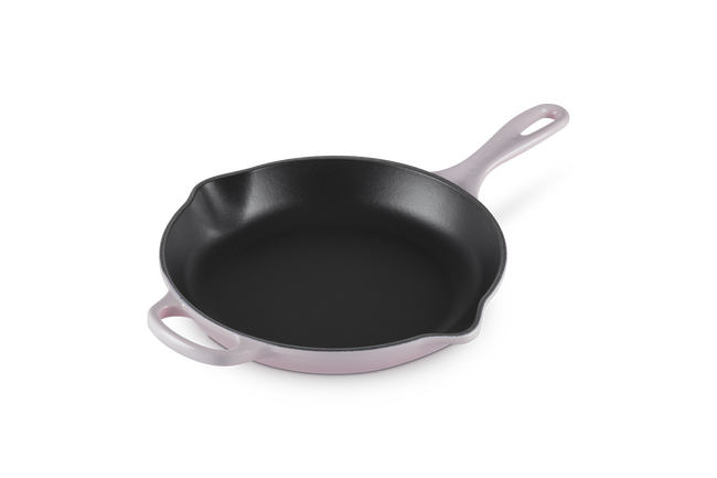 Le Creuset Cast Iron Signature Skillet 26cm Shell PinkShell Pink image number 6