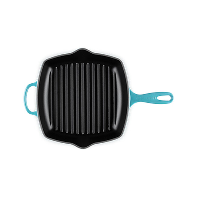 Cast Iron Signature Square Skillet GrillCaribbean image number 4