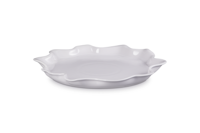 Stoneware Iris Serving Platter