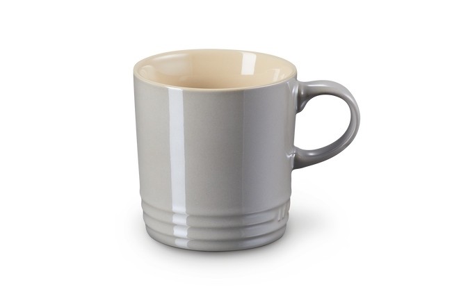 Le Creuset Stoneware Metallics Mug 350ml Pearlized Light Mist GreyPearlized Light Mist Grey image number 1
