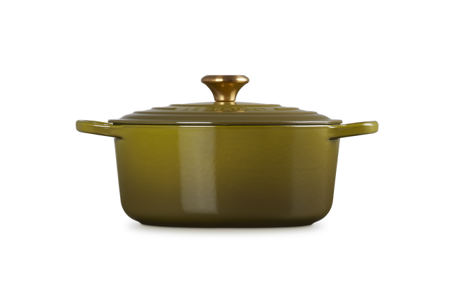 Cast Iron Signature Round CasseroleOlive image number 2