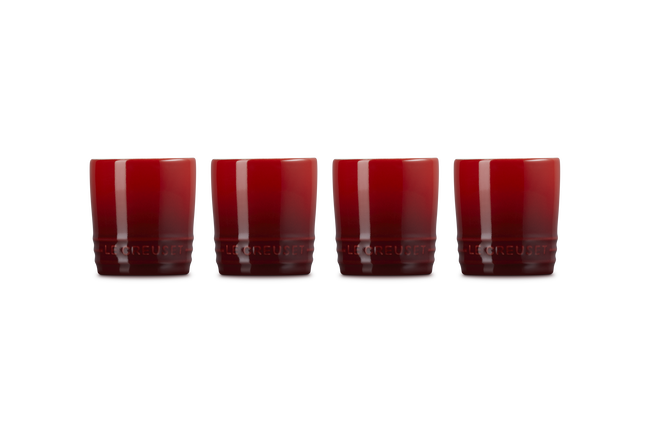 Stoneware Set of 4 Tasting CupsCerise image number 3