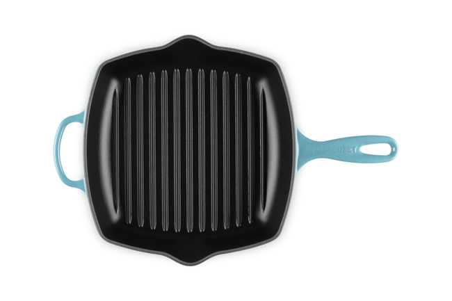 Cast Iron Signature Square Skillet GrillCaribbean image number 4