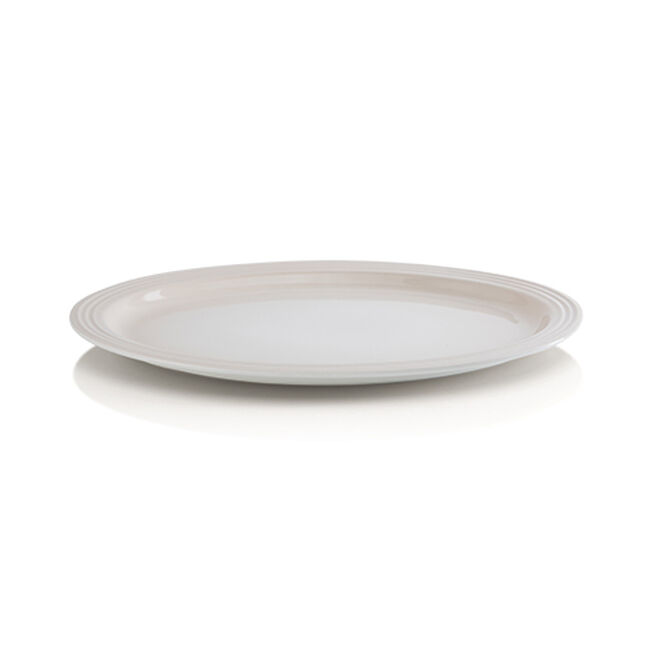 Stoneware Oval Serving PlatterMeringue image number 1
