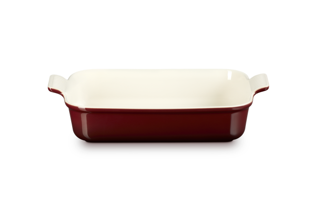 Stoneware Heritage Rectangular Dish in Garnet