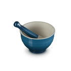 Stoneware Pestle & MortarDeep Teal image number 2