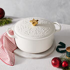 Cast Iron Holly Round Casserole image number 5