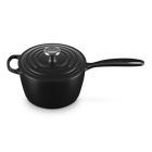 Le Creuset Cast Iron Signature Saucepan 18cm Matte BlackMatte Black image number 2