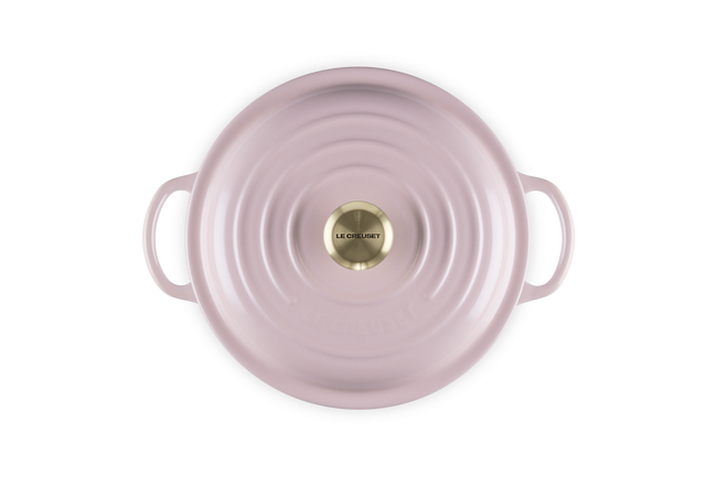 Le Creuset Cast Iron Signature Stew Pot 22cm Chiffon PinkChiffon Pink image number 5