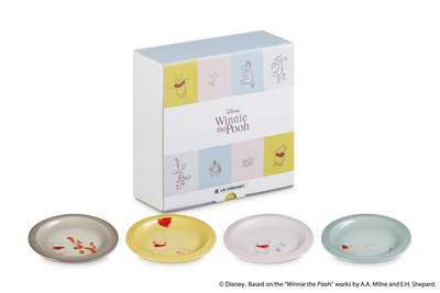 Stoneware Winnie The Pooh Set of 4 Round Plates