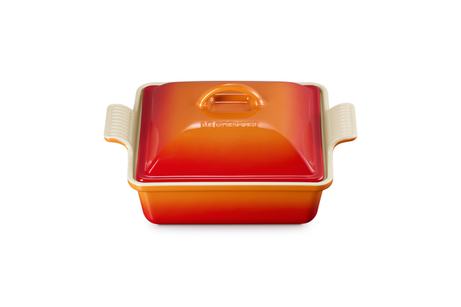 Stoneware Heritage Square Dish with Lid image number 2