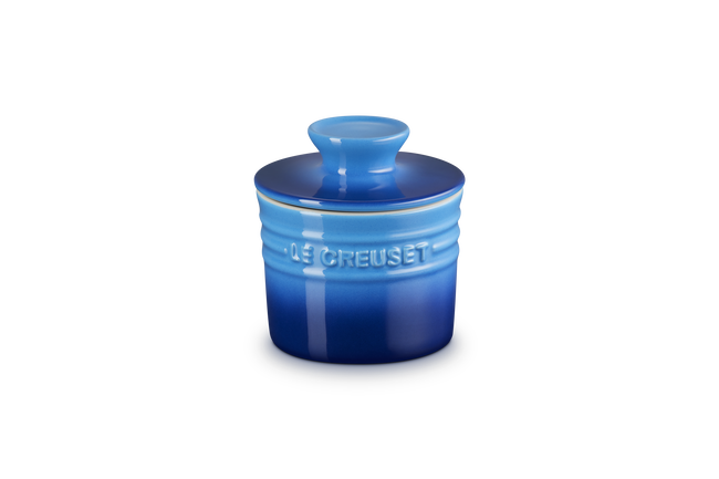 Stoneware Butter CrockAzure Blue image number 1