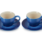 Stoneware Set of 2 Cups and SaucersAzure Blue image number 2