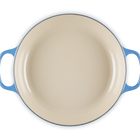 Le Creuset Cast Iron Signature Shallow Casserole 32cm Azure BlueAzure Blue image number 4