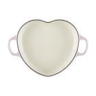 Cast Iron Heart Shallow Casserole with Light Gold Heart KnobShallot image number 3