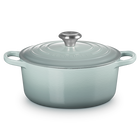 Le Creuset Cast Iron Signature Round Casserole 24cm Sea SaltSea Salt image number 1