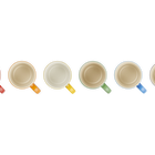 Stoneware Rainbow Set of 6 Espresso Mugs image number 5