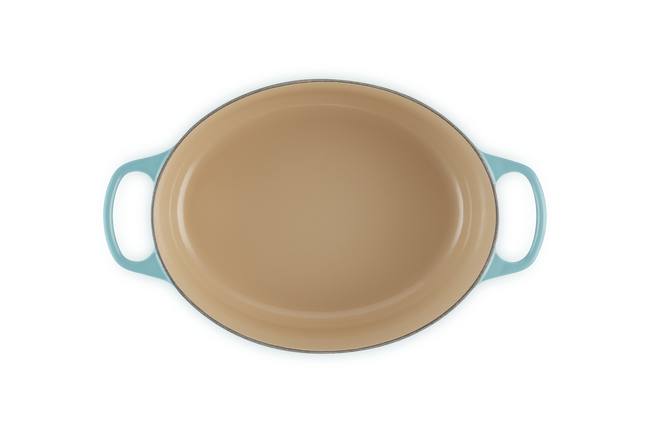Le Creuset Cast Iron Signature Oval Casserole 29cm CaribbeanCaribbean image number 5
