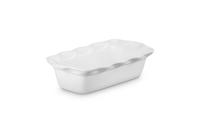 Stoneware Fluted Loaf Dish 23cmWhite image number 2