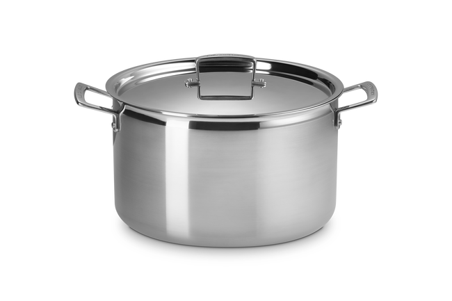3-ply Stainless Steel Deep Casserole image number 1