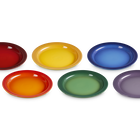 Stoneware Rainbow Set of 6 Dinner Plates image number 3