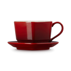 Stoneware Heart Mug with Saucer image number 3