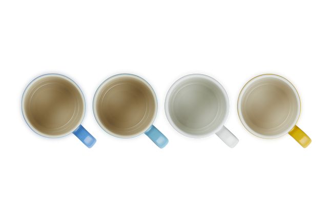 Stoneware Riviera Set of 4 Cappuccino Mugs image number 5