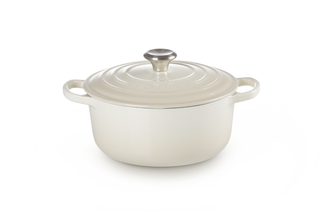 Cast Iron Signature Round CasseroleMeringue image number 1