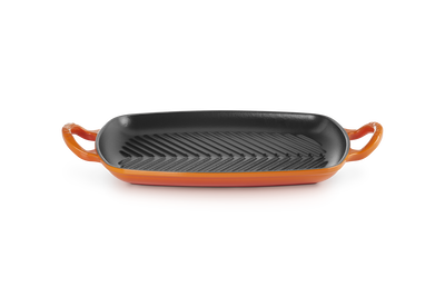 Le Creuset Cast Iron Signature Shallow Rectangular Grill 30cm