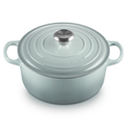 Le Creuset Cast Iron Signature Round Casserole 24cm Sea SaltSea Salt image number 2