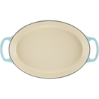Le Creuset Cast Iron Signature Oval Casserole Dish 28cm CaribbeanCaribbean image number 4