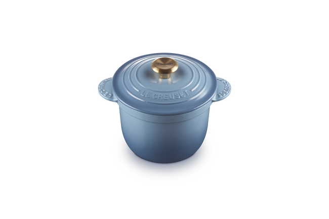 Cast Iron Cocotte Every with Stoneware Inner LidChambray image number 2