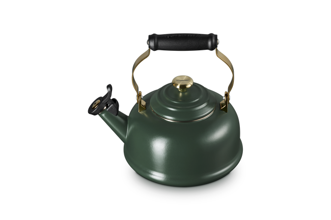 Le Creuset Whistling Teakettle with Gold Knob 1.6L For&ecirc;tFor&ecirc;t image number 2