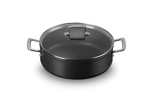 Toughened Non-Stick Sauteuse with Glass Lid image number 2