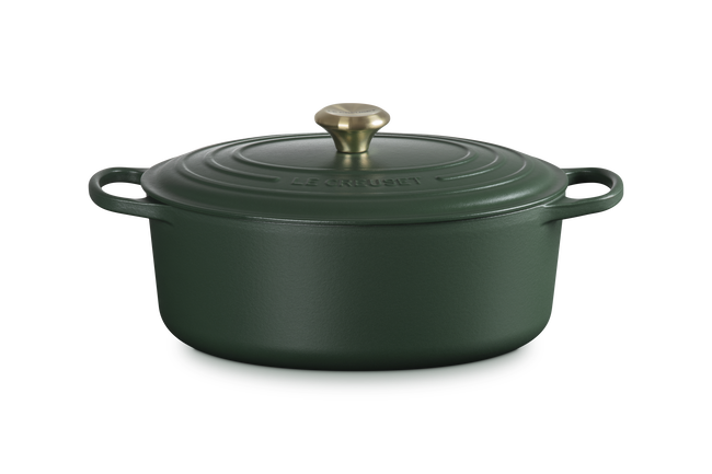 Le Creuset Cast Iron Signature Oval Casserole 31cm For&ecirc;tFor&ecirc;t image number 1