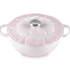 Le Creuset Cast Iron Signature Petal Soup Pot 26cm Shell PinkShell Pink image number 2
