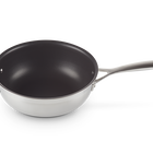 3-ply Stainless Steel Non-Stick Chef's Pan with Lid and Helper Handle image number 7