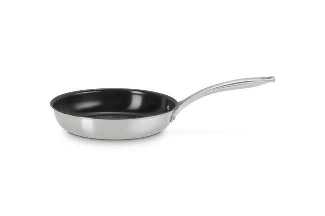 Essential 3-ply Stainless Steel 24cm Frying Pan Non-Stick image number 1
