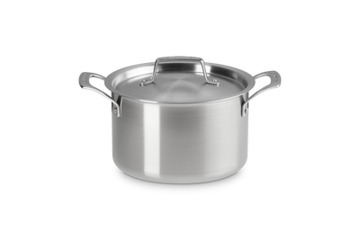 Essential 3-ply Stainless Steel 20cm Deep Casserole with Lid