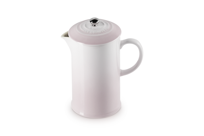 Le Creuset Stoneware Coffee Press 1L Shell PinkShell Pink image number 2