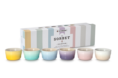 Stoneware Sorbet Set of 6 Mini Ramekins